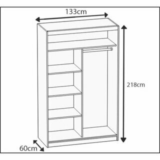 JUSThome Simply II Kleiderschrank
