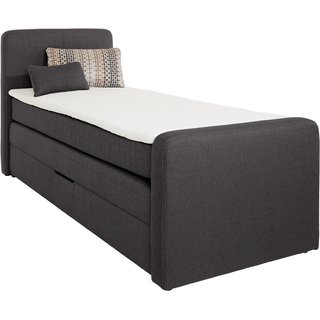 Boxspringbett mit Bettkasten inkl. Topper und Kissen