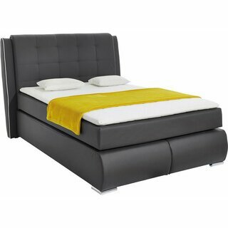 INOSIGN Boxspringbett mit gestepptem Kopfteil
