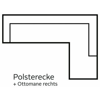 Cotta Polsterecke schwarz