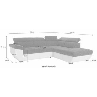 Cotta Polsterecke grau