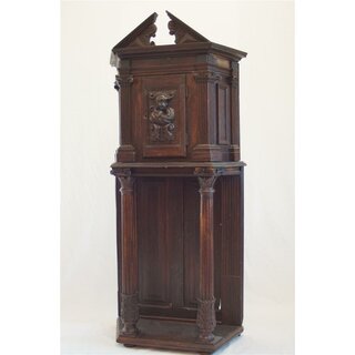 Historismuss Kabinetschrank Eiche Massiv