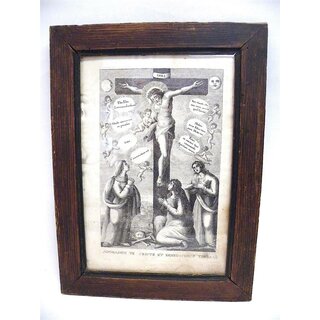 Antiker Kupferstich JESUS AM KREUZ um 1800 -R19