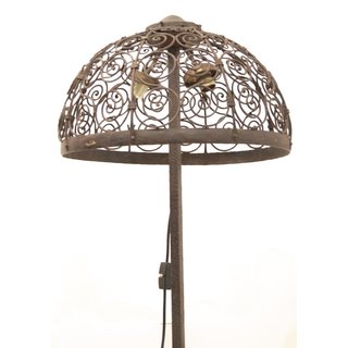 Alte Stehlampe Schmiedeeisen Jugendstil