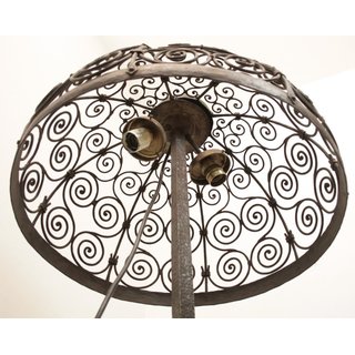 Alte Stehlampe Schmiedeeisen Jugendstil